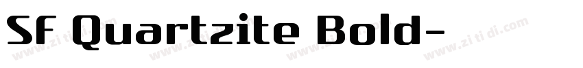 SF Quartzite Bold字体转换